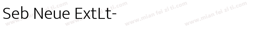 Seb Neue ExtLt字体转换